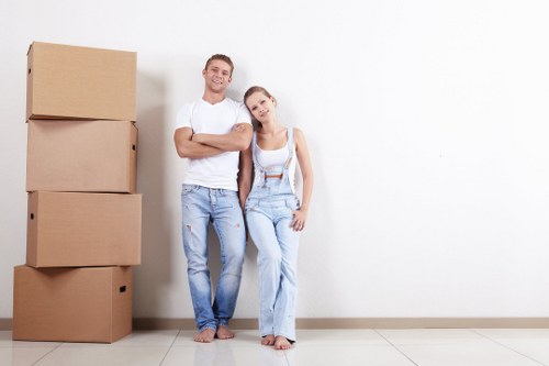 Professional removal van ready for removals in Westbrompton