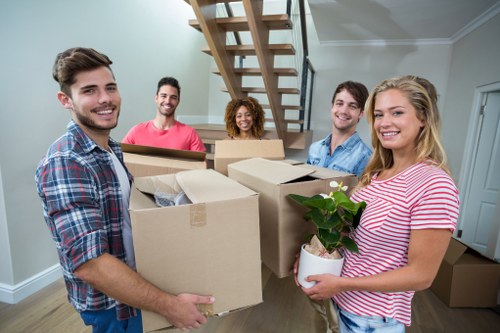 Local movers preparing for a house removal in West Brompton