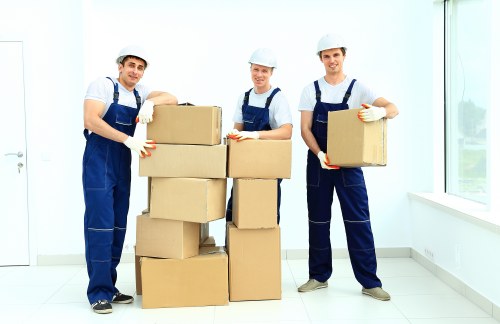 Local man and van moving boxes in Westbrompton
