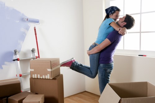 Professional man and van service completing a safe Westbrompton move