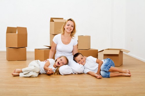 Fragile items prepared for safe Westbrompton house removals