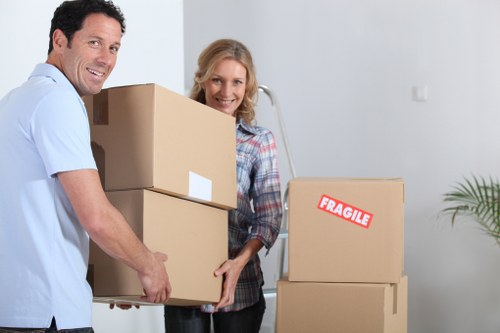 Local student removals service in Westbrompton with moving boxes